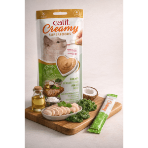 Friandises Catit Creamy Superfoods – Super Aliments  - Poulet