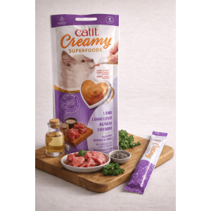 Friandises Catit Creamy Superfoods – Super Aliments  - Agneau