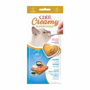 Friandises Catit Creamy Superfoods – Super Aliments  - Saumon