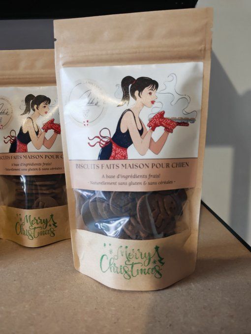 Biscuit Bonhomme de neige Miel et Caroube