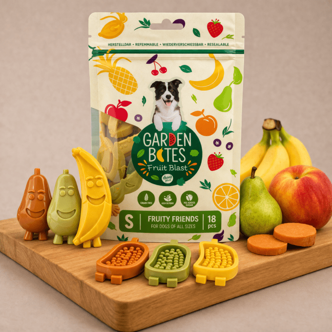 Friandises dentaires Duvoplus – Garden Bites Fruity Friends