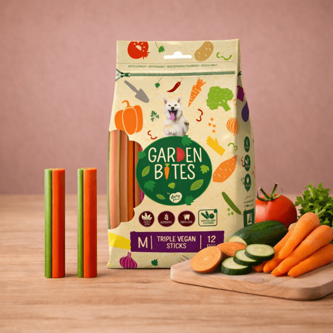 Friandises dentaires Duvoplus – Garden Bites Triple Veggie Stick