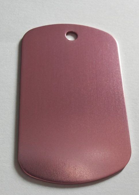 Médaille forme plaque militaire