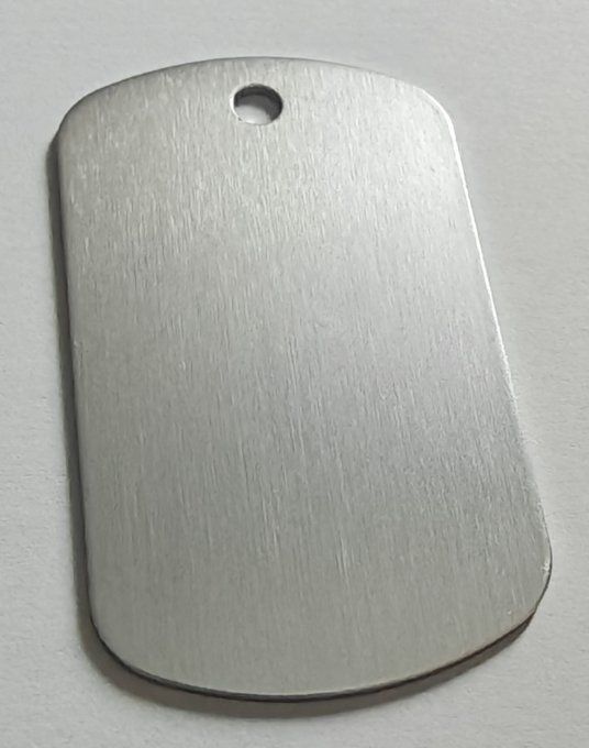 Médaille forme plaque militaire