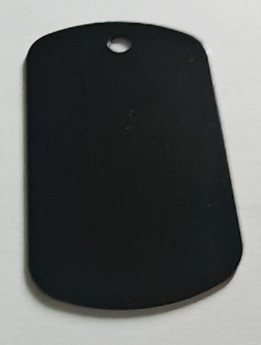 Médaille forme plaque militaire