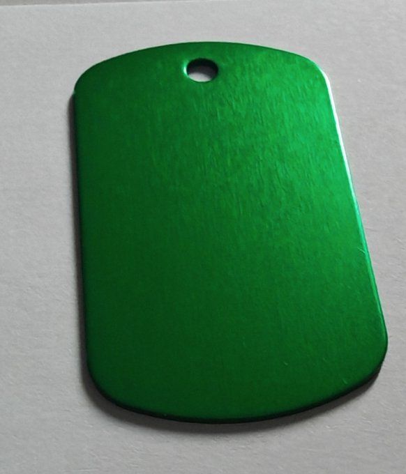 Médaille forme plaque militaire