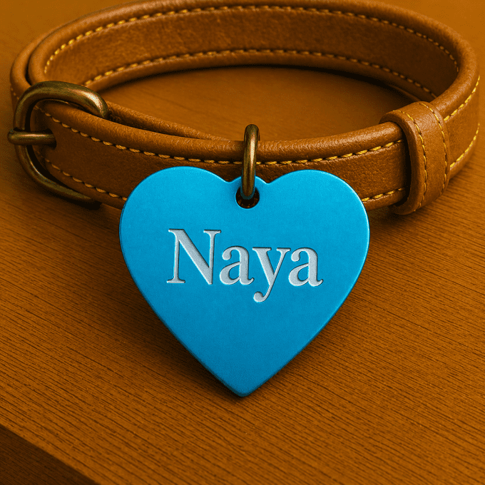 Médaille Personnalisée en Forme de Cœur – Gravure Laser