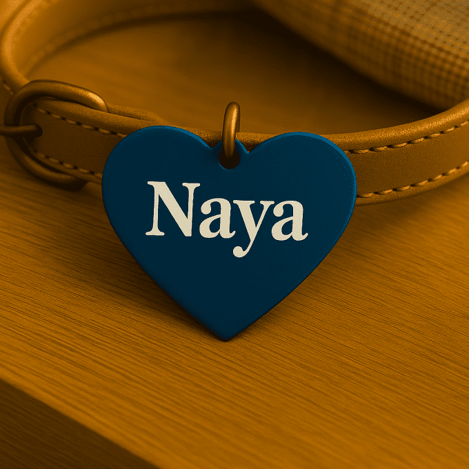 Médaille Personnalisée en Forme de Cœur – Gravure Laser