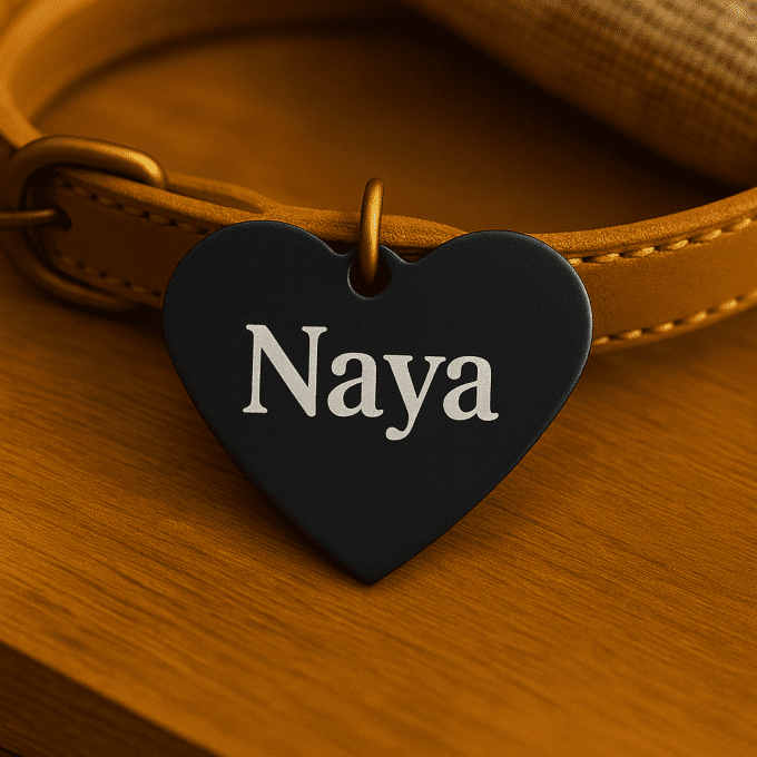 Médaille Personnalisée en Forme de Cœur – Gravure Laser