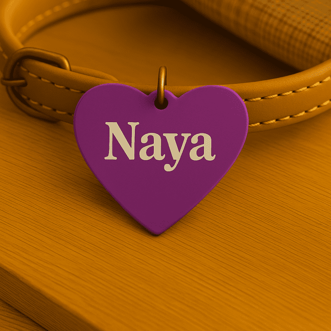 Médaille Personnalisée en Forme de Cœur – Gravure Laser