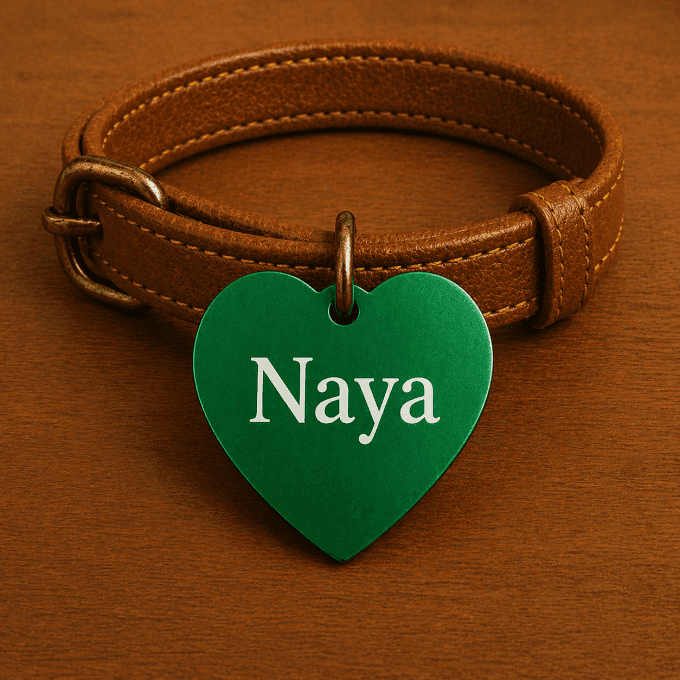 Médaille Personnalisée en Forme de Cœur – Gravure Laser