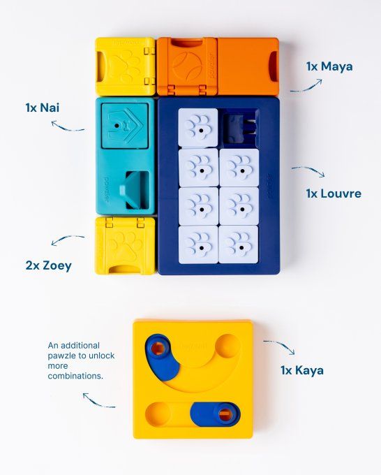 Jeu d’enrichissement Pawzler – Coffret Smarty (Niveau 2)