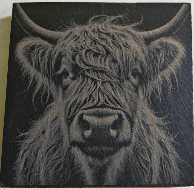 Ardoise sous-verre ou assiette